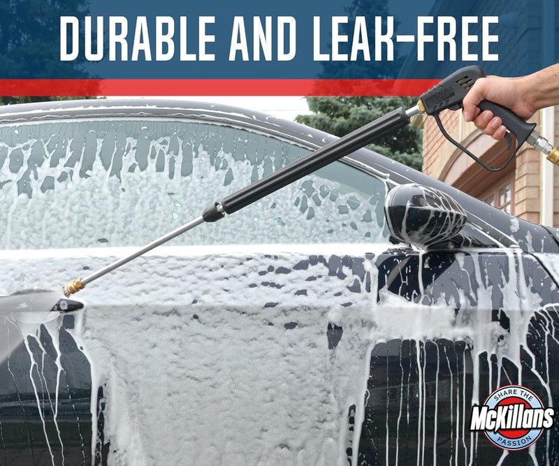 McKillans ® Pressure Washer Gun Replacement M22 Inlet with Extension with 1/4” Quick Connector Coupler - Image 3